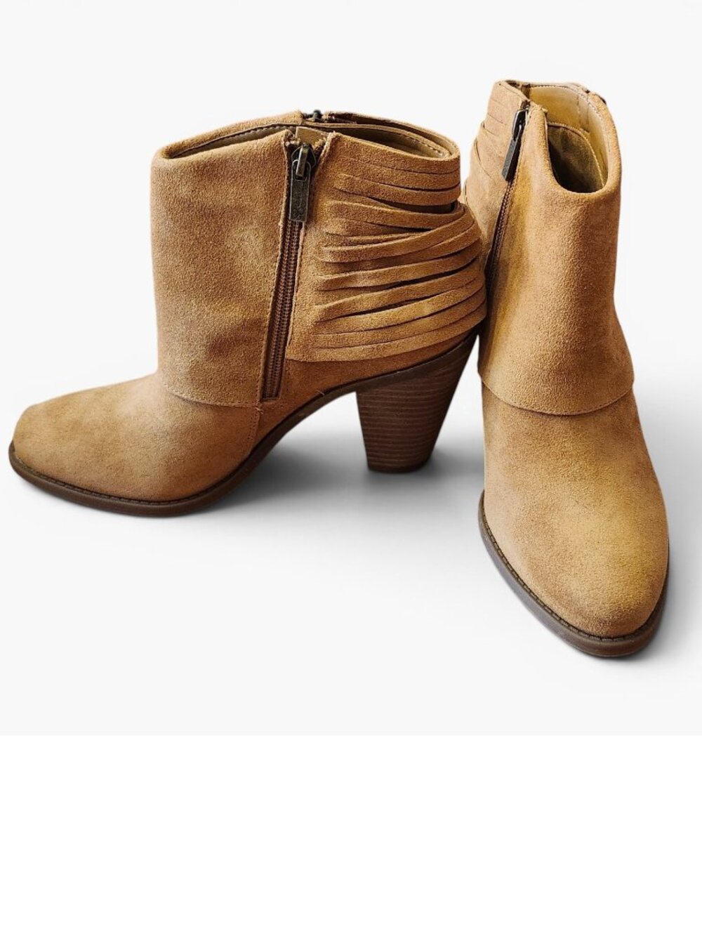 NEW Jessica Simpson Cerrina Suede Leather Shortie Boots Honey Size 9